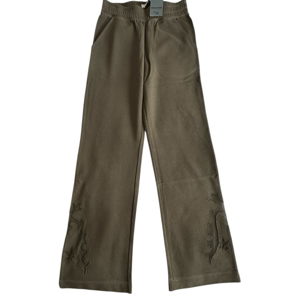 Zadig & Voltaire Chill Mo Fishnet Western Pants Color: Leaves Women's Medium NWT